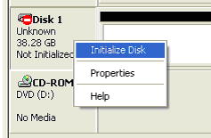 Initialise Disk